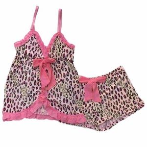 Pink Cheetah Sleep set